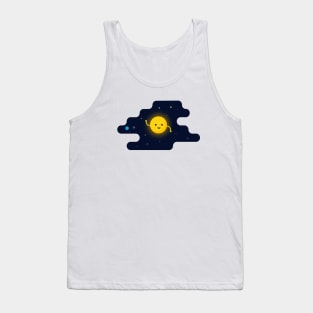 Kawaii Sun In Space T-Shirt Tank Top